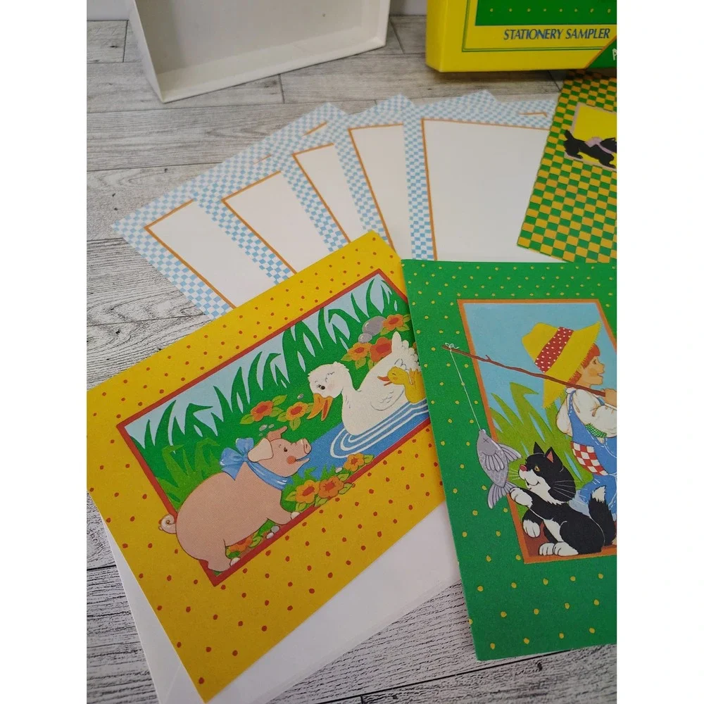 Current Stationery Sampler Set Vintage Note Cards Envelopes Paper Retro